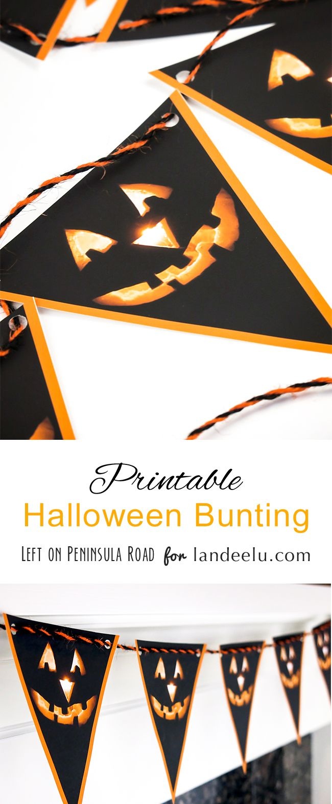 Printable Halloween Bunting | *the &amp;quot;pinspiration&amp;quot; Place | Halloween - Free Printable Halloween Party Decorations