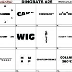 Printable Logic Puzzle Dingbat Rebus Puzzles Dingbats S Rebus Puzzle   Free Printable Dingbats Puzzles