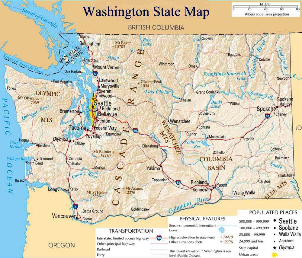 Washington State Map Diagram Coloring Page At Yescoloring Free