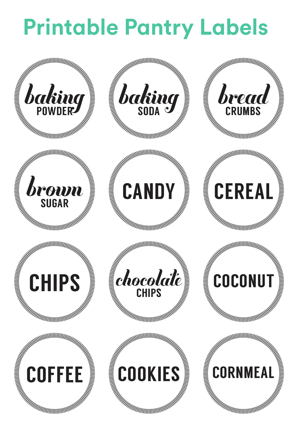 free printable pantry labels free printable