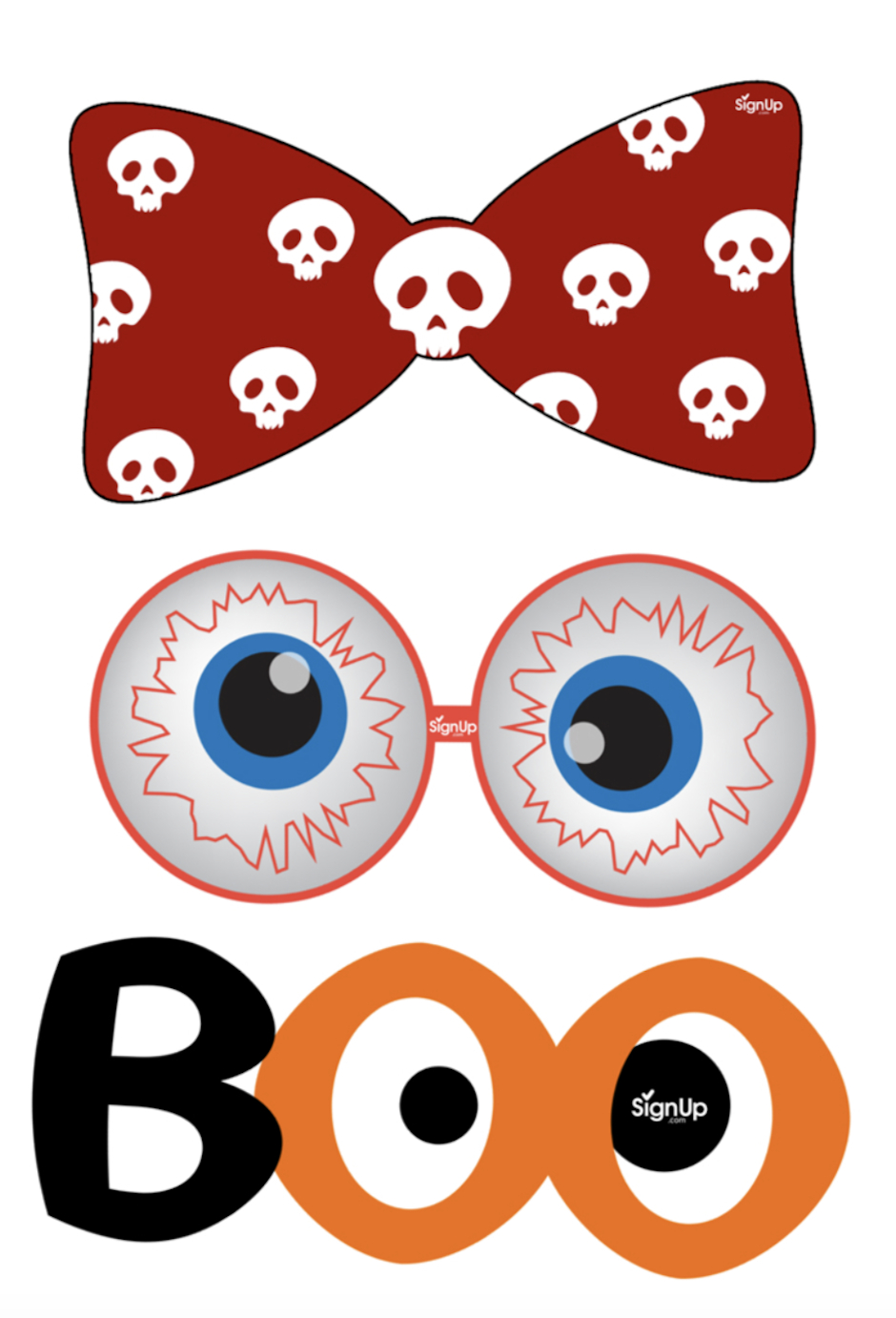 Printable Photobooth Props: Halloween Party Craft Activity | Signup - Free Photo Booth Props Printable Pdf