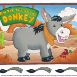 Printable Pin The Tail On The Donkey Game | Birthday Party Activities   Pin The Tail On The Donkey Printable Free
