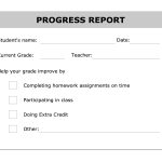 Printable Progress Report Template | Good Ideas | Progress Report   Free Printable Grade Cards