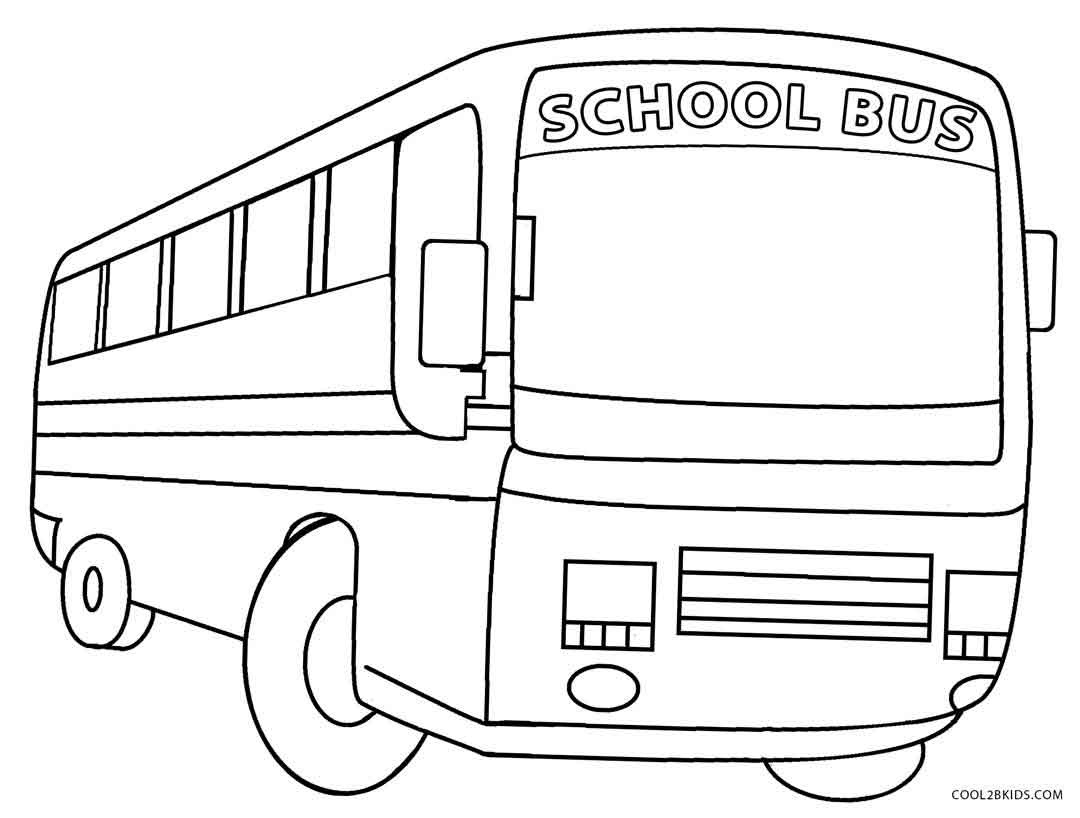Printable School Bus Coloring Page For Kids | Cool2Bkids - Free Printable School Bus Template