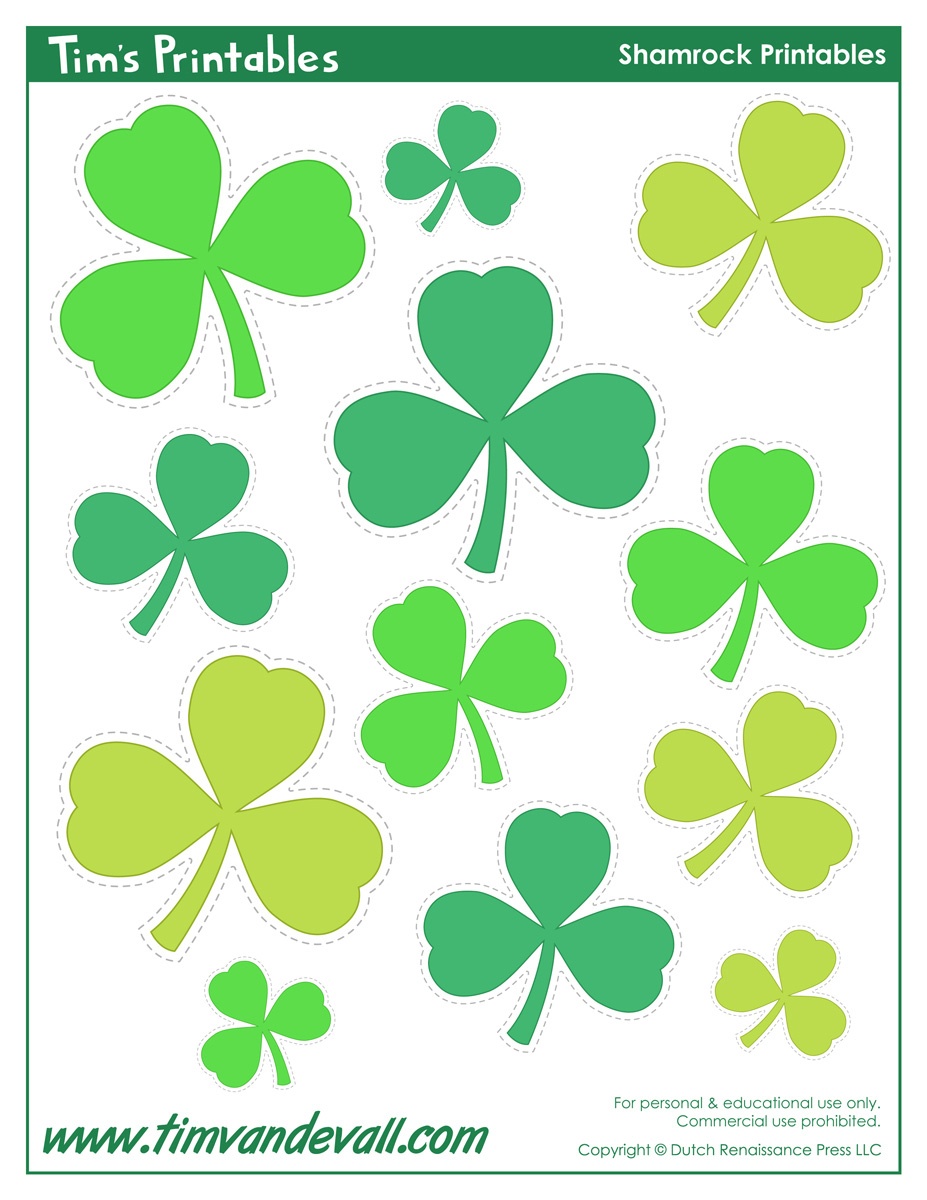 Printable Shamrock Templates | Printable Shape Templates - Free Printable Shamrocks