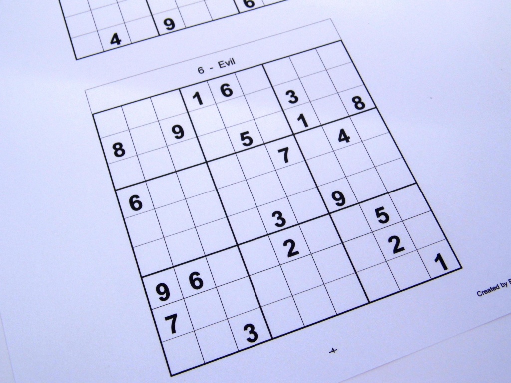 Printable Sudoku 6 To A Page | Printable Sudoku Free - Free Printable Sudoku 6 Per Page