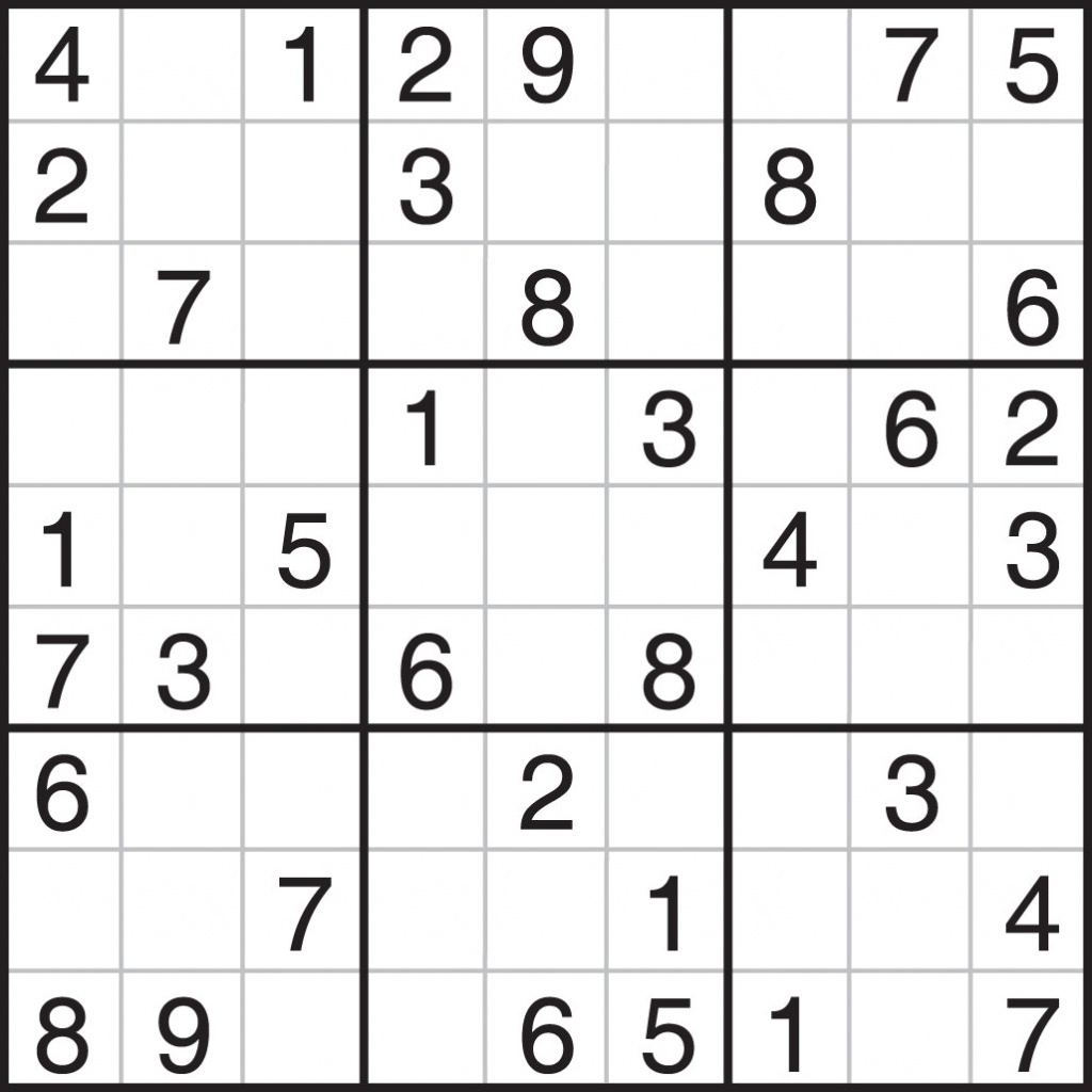 Printable Sudoku Puzzles Pdf | Printable Sudoku Free - Free Printable Sudoku Pdf
