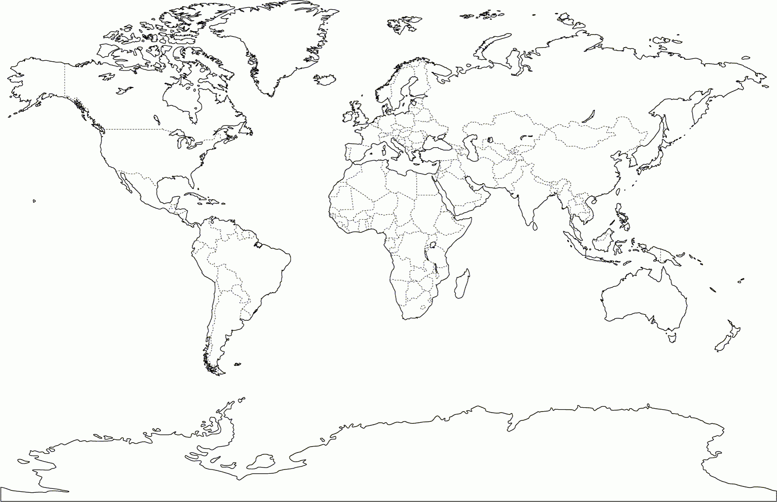 Blank World Map Printable Scrapsofmeme Outline In Pdf Labeled Map ...