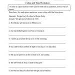 Punctuation Worksheets | Colon Worksheets   Free Printable Third Grade Grammar Worksheets