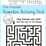 Ramadan Maze And Crossword Printable Activities   In The Playroom   Free Printable Activities For 6 Year Olds