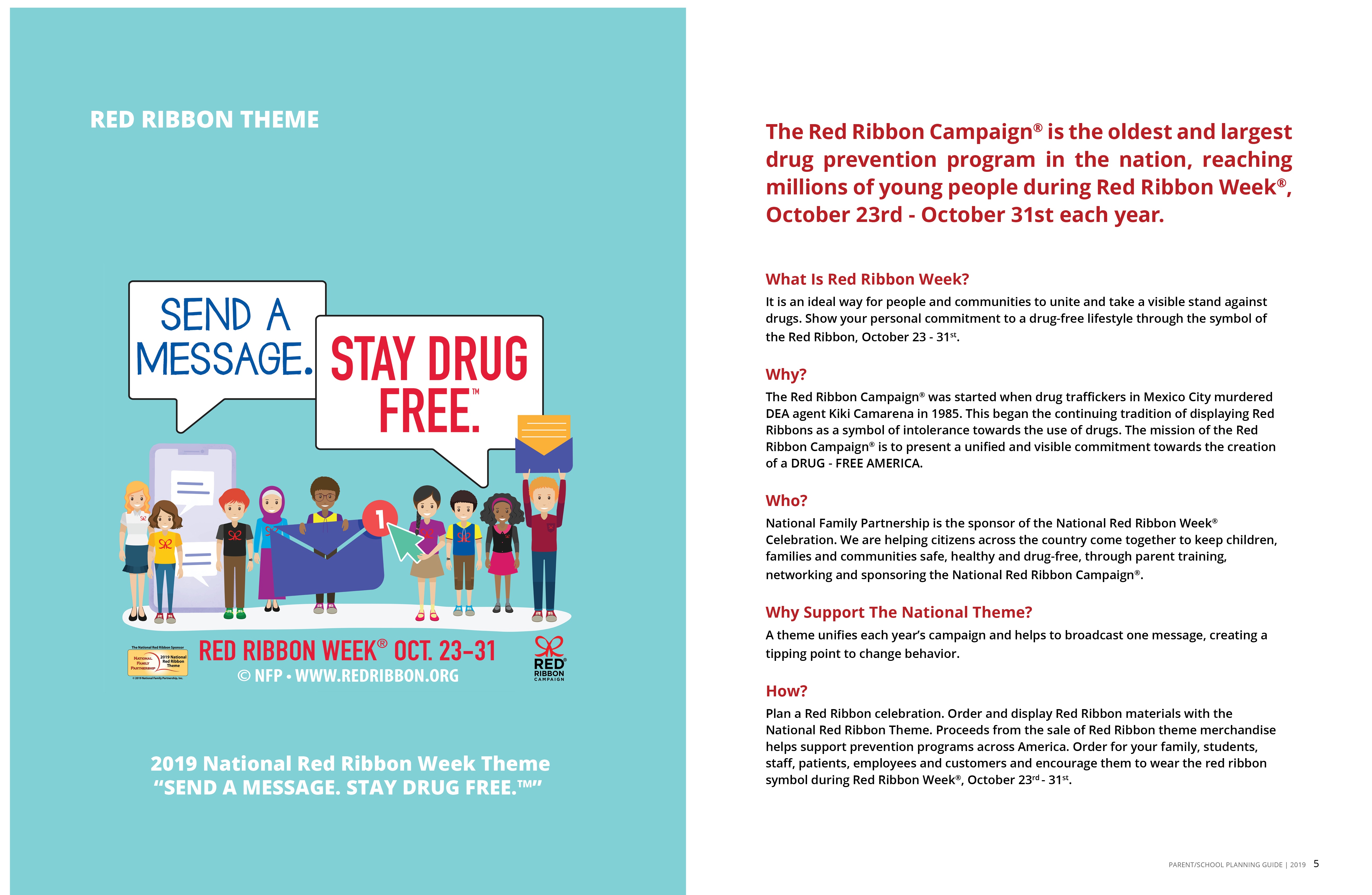 Red Ribbon Campaign: Downloads - Free Printable Drug Free Pledge Cards