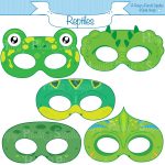 Reptile Printable Masks, Lizard Mask, Turtle, Alligator, Chameleon   Free Printable Lizard Mask
