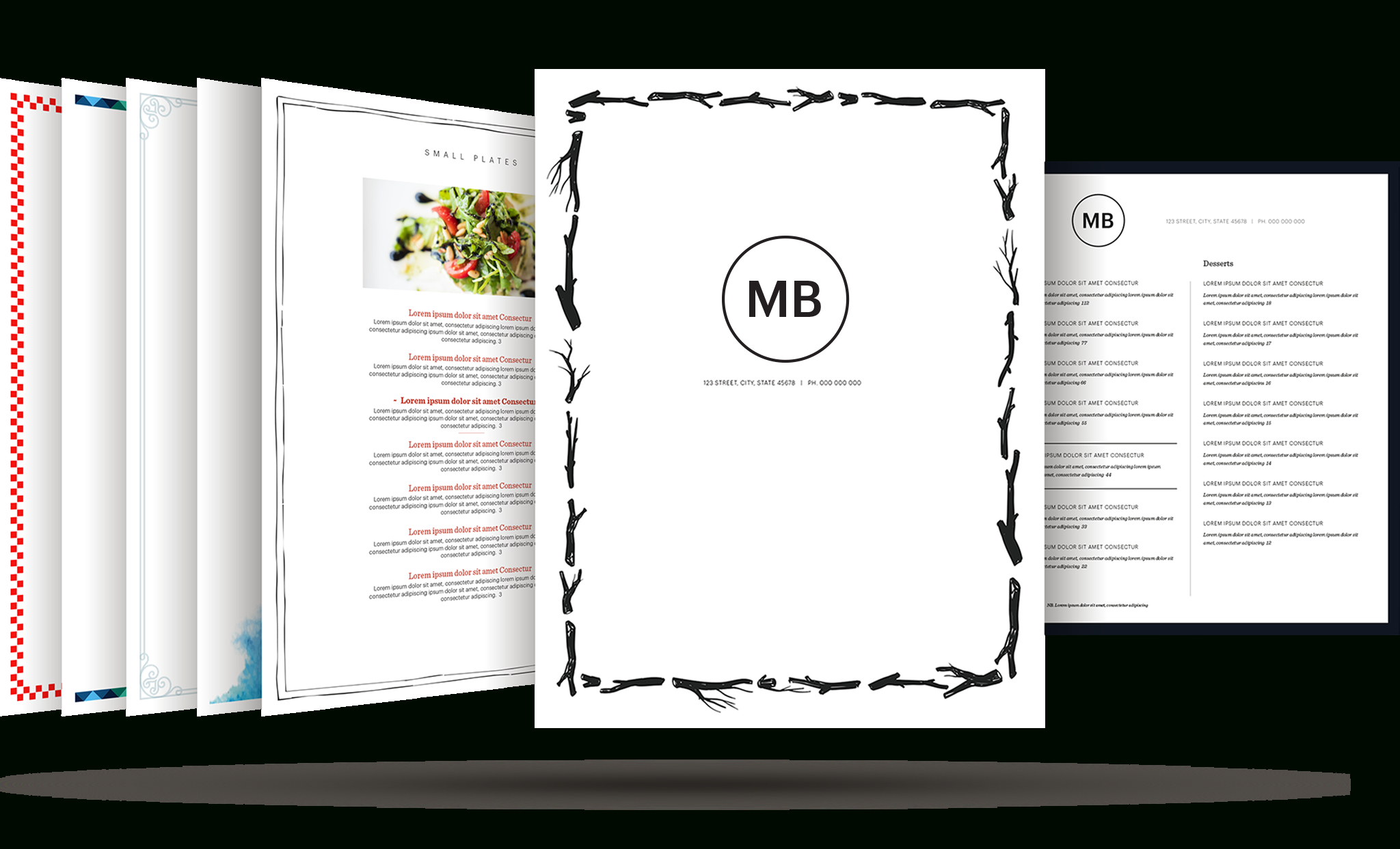 Restaurant Menu Template | Build Your Free Restaurant Menu Maker - Create A Menu Free Printable