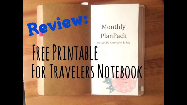 Free Printable Traveler's Notebook Inserts