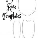 Rose Petal Printable Templates | Paper Crafts | Paper Flowers Diy   Free Paper Flower Templates Printable