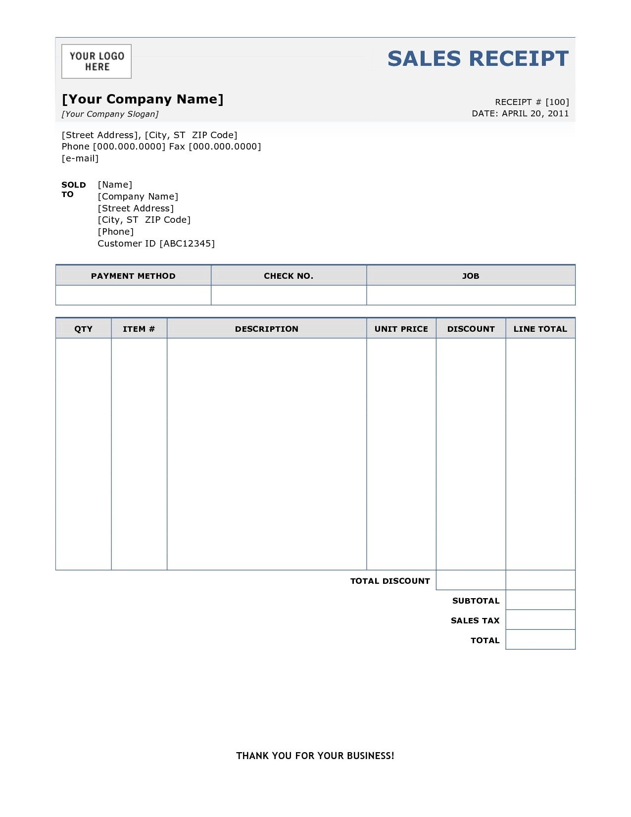 How To Write An Invoice Receipt