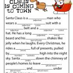 Santa Claus Is Coming To Town Mad Libs | Grandkids | Christmas   Christmas Mad Libs Printable Free