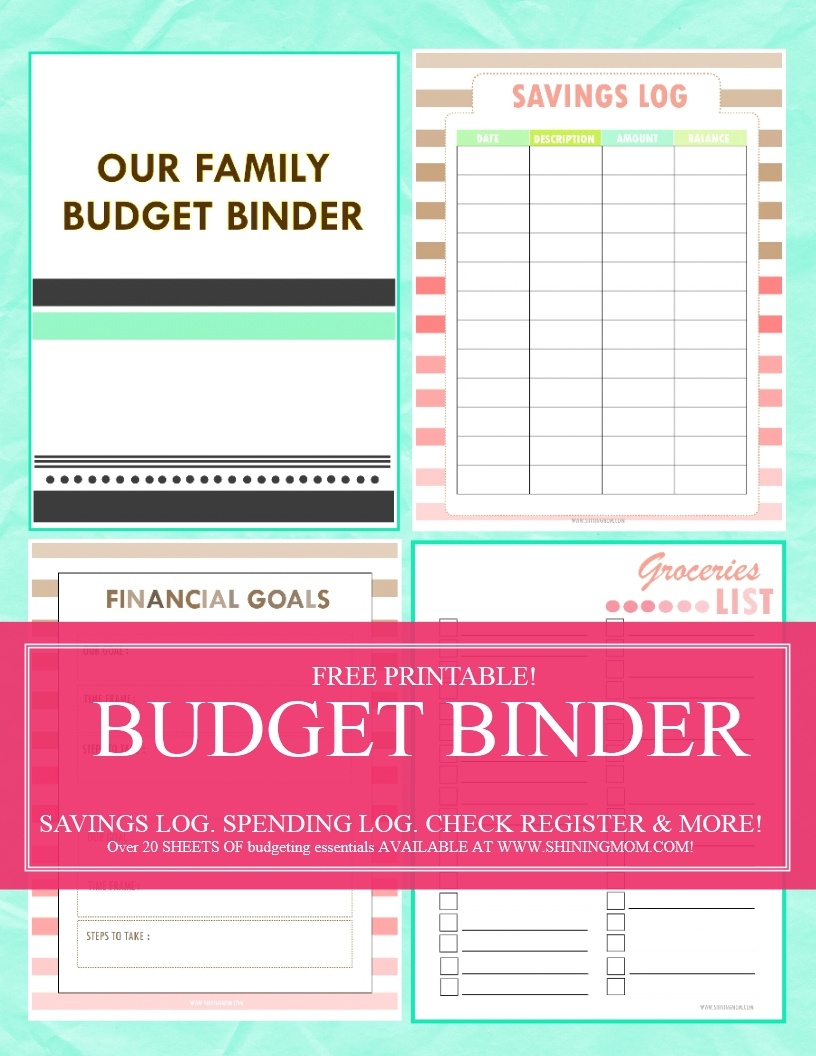 Save Money, Use Our Free Budget Binder! - Free Printable Family Budget