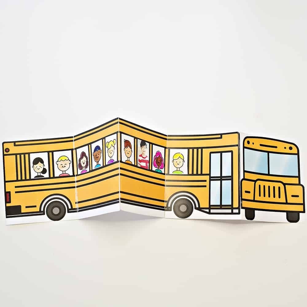 School Bus Of Friends Free Printable | Crafts | Templates Printable - Free Printable School Bus Template