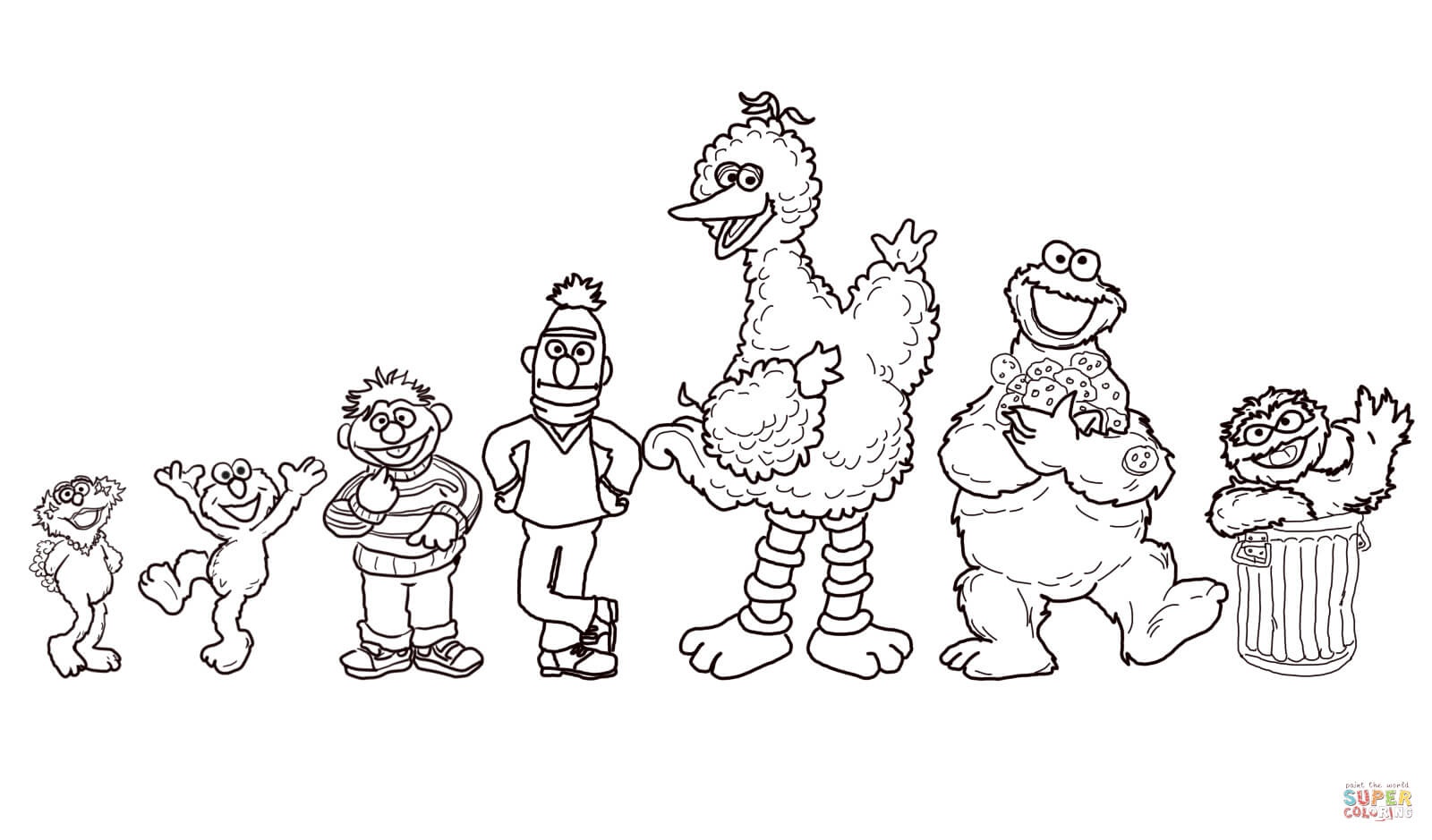 Free Printable Coloring Pages Sesame Street Characters Free Printable