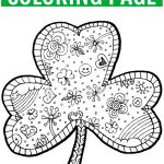 Shamrock Coloring Page Free Printable   Finding Zest   Free Printable Saint Patrick Coloring Pages