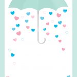 Shower With Love   Free Printable Baby Shower Invitation Template   Free Printable Gender Reveal Templates
