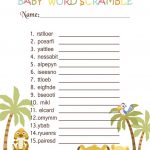 Simba Lion King Baby Shower Games   Word Scramble In 2019 | Jungle   Free Printable Lion King Baby Shower Invitations