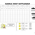 Simple Past Battleship Worksheet   Free Esl Printable Worksheets   Free Printable Battleship Game