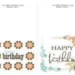 Small Printable Birthday Cards | Zwonzorg   Free Printable Happy Birthday Cards For Dad