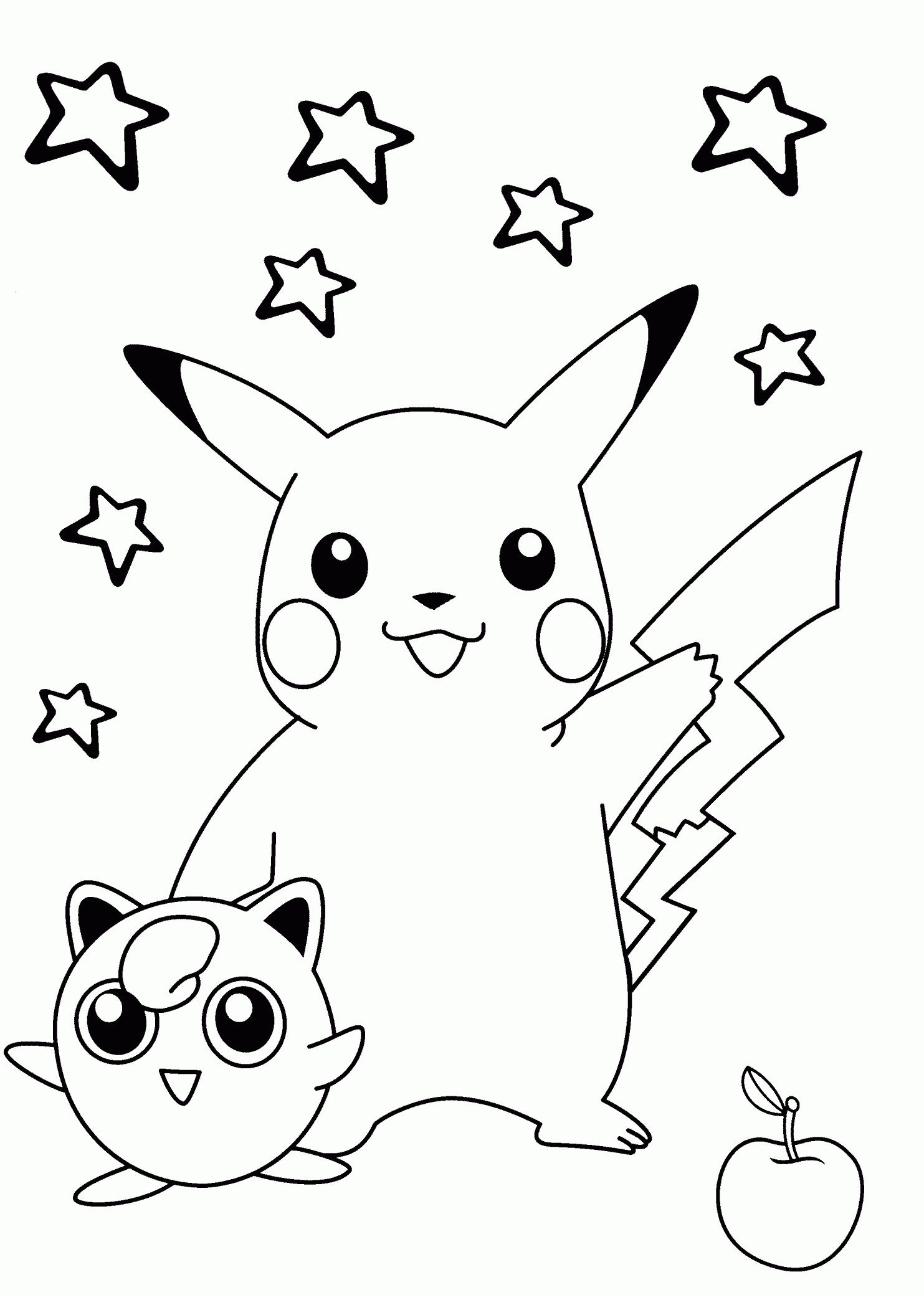 Smiling Pokemon Coloring Pages For Kids, Printable Free | Scanncut - Free Printable Coloring Pages For Kids