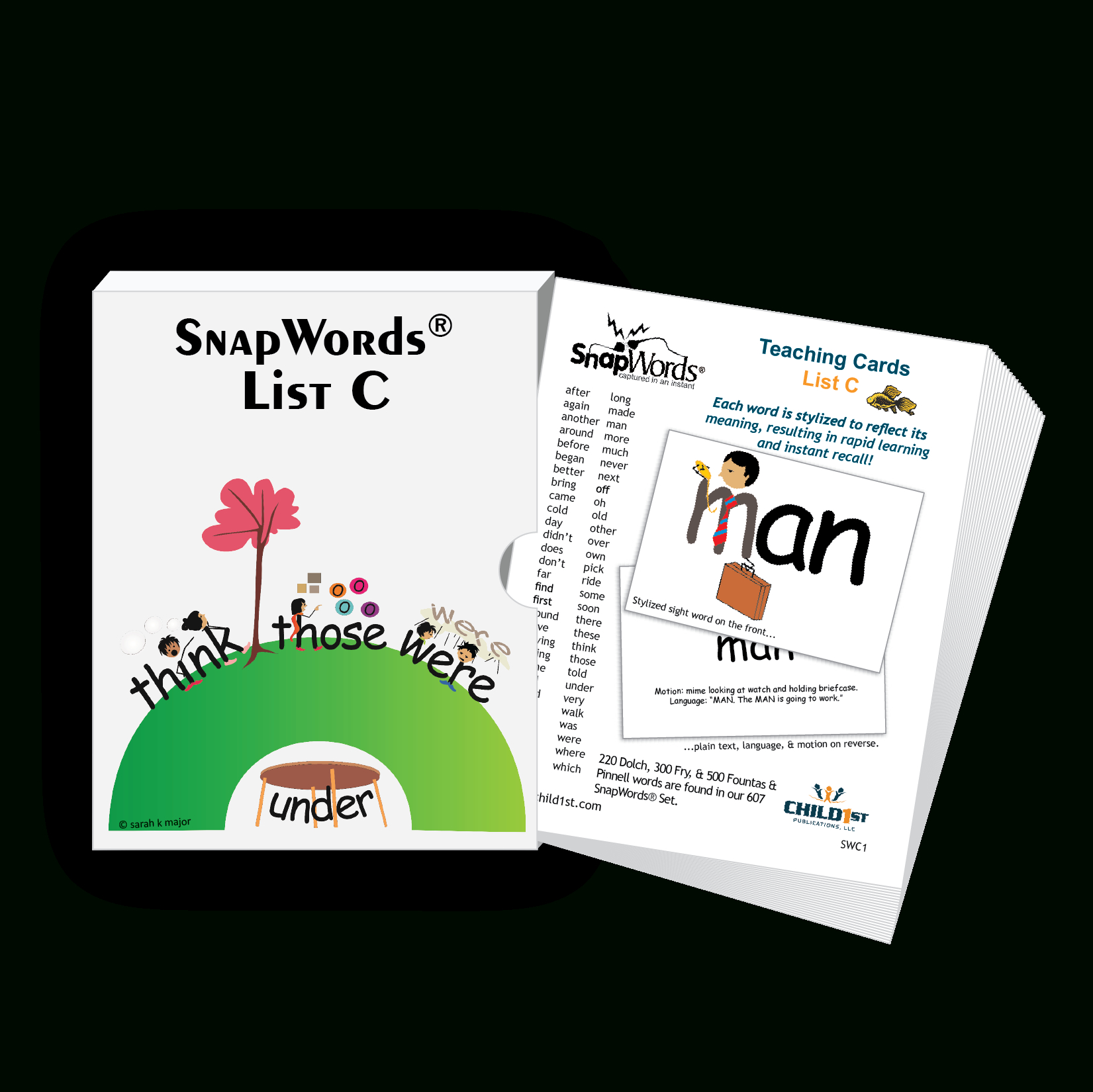 Snapwords® List C Teaching Cards | Products | List C, First Grade - Free Printable Snapwords