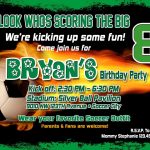 Soccer Birthday Party Invitation Template | Birthday Party | Soccer   Free Printable Soccer Birthday Invitations