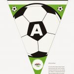 Soccer Letter Bunting   Free Printable | Soccer Party | Soccer   Free Printable Soccer Birthday Invitations
