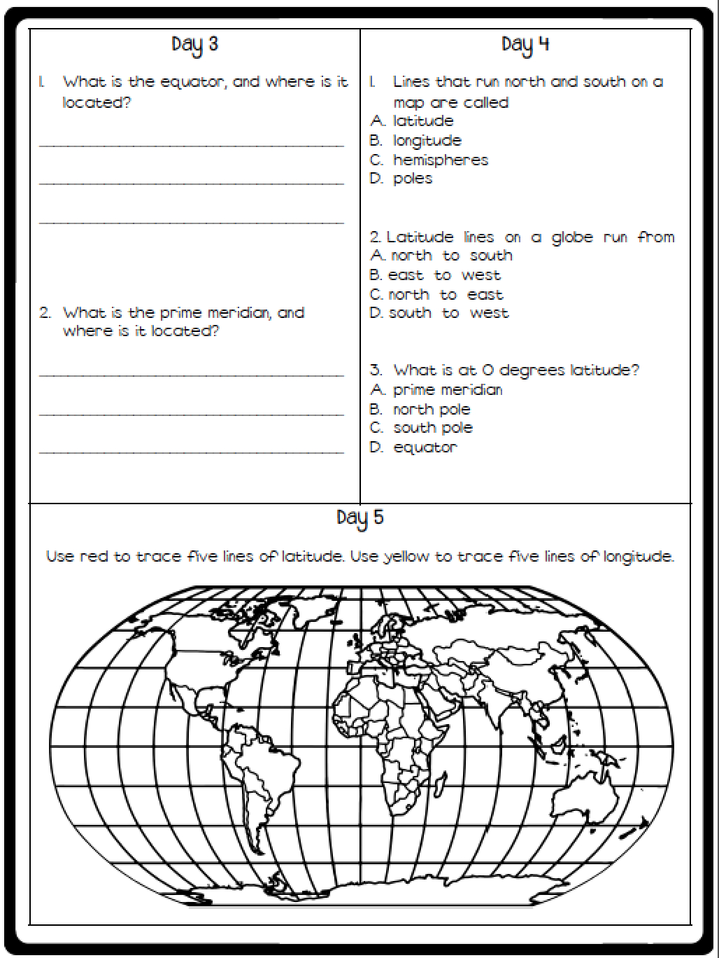 Social Studies &amp;amp; Science Morning Work, A Freebie, And A Sale - Free Printable Worksheets For 2Nd Grade Social Studies