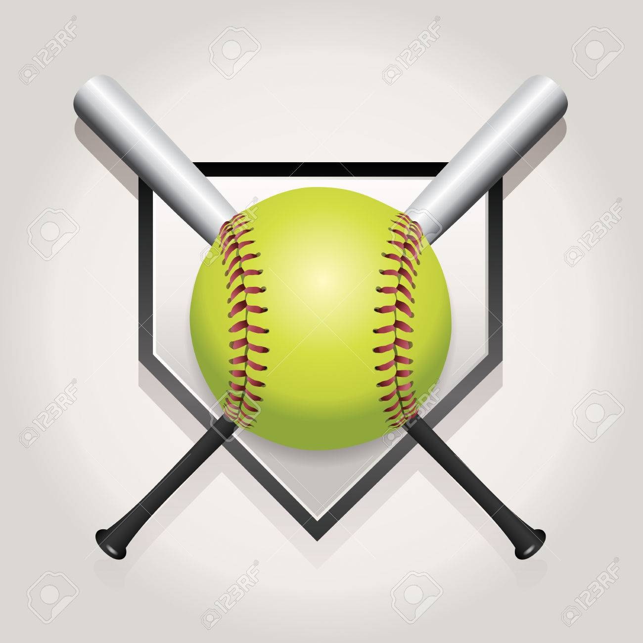 Softball Stock Photos And Images - 123Rf - Free Printable Softball Images