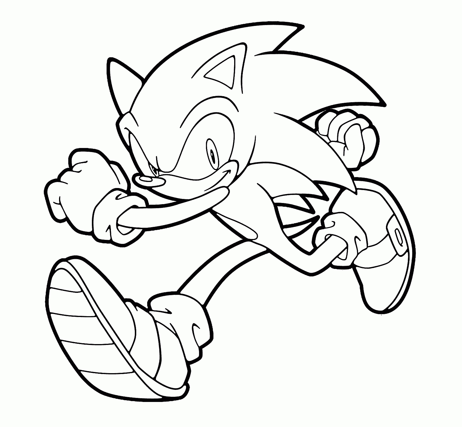 Sonic Coloring Pages Online For Free - Coloring Home - Sonic Coloring Pages Free Printable