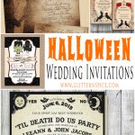 Spooktacular Halloween Wedding Invitations • Glitter 'n Spice   Free Printable Halloween Wedding Invitations