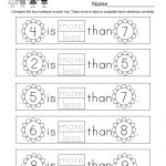Spring Math Worksheet   Free Kindergarten Seasonal Worksheet For Kids   Free Printable Spring Worksheets For Kindergarten