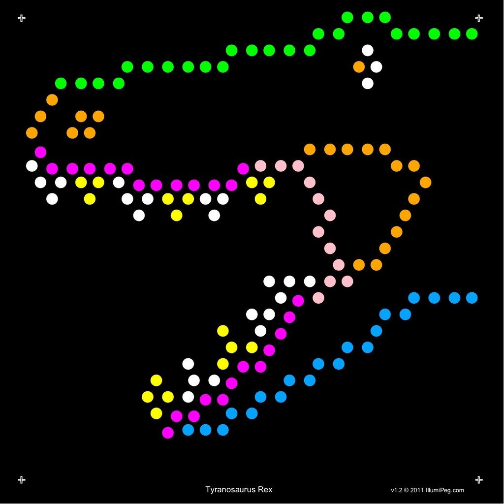 Square Lite Brite Design Refills: Dinosaurs | Grand Kids | Lite - Lite Brite Printable Patterns Free