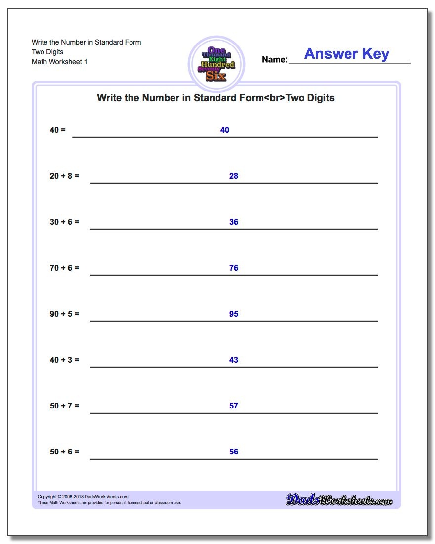 3 Digit Expanded Form Addition A Free Printable Expanded Notation Worksheets Free Printable