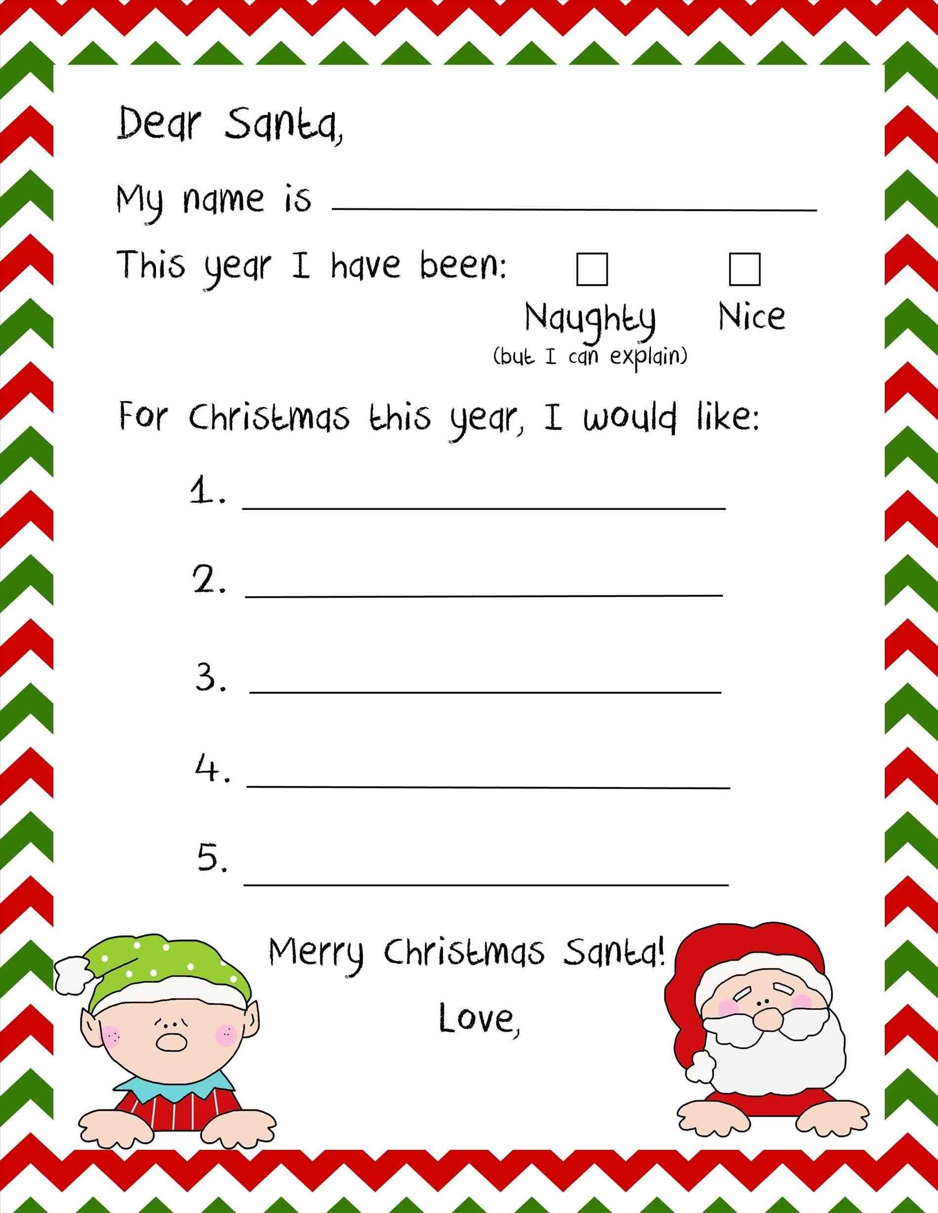 Stationary For Kids To Write Santa Free Stationery Templates Deco - Free Printable Dear Santa Stationary