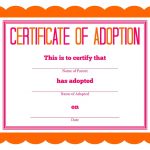 Stuffed Animal Adoption Party Detail Oriented Diva! | Party: Kids   Free Printable Adoption Certificate