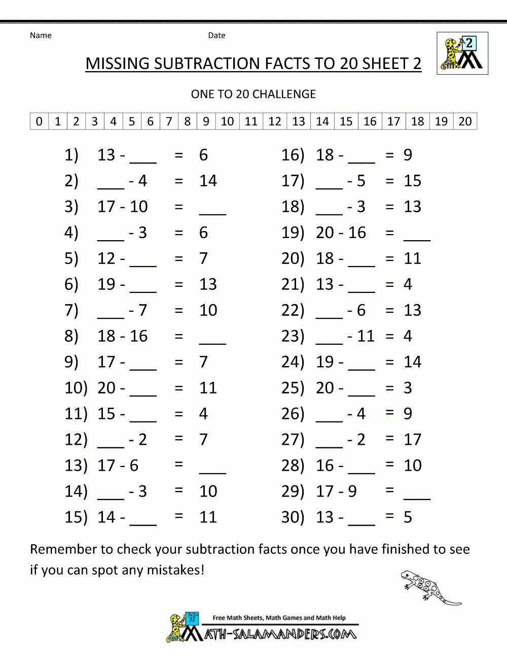 Subtraction For Kids 2Nd Grade - Free Printable Subtraction Worksheets For 2Nd Grade