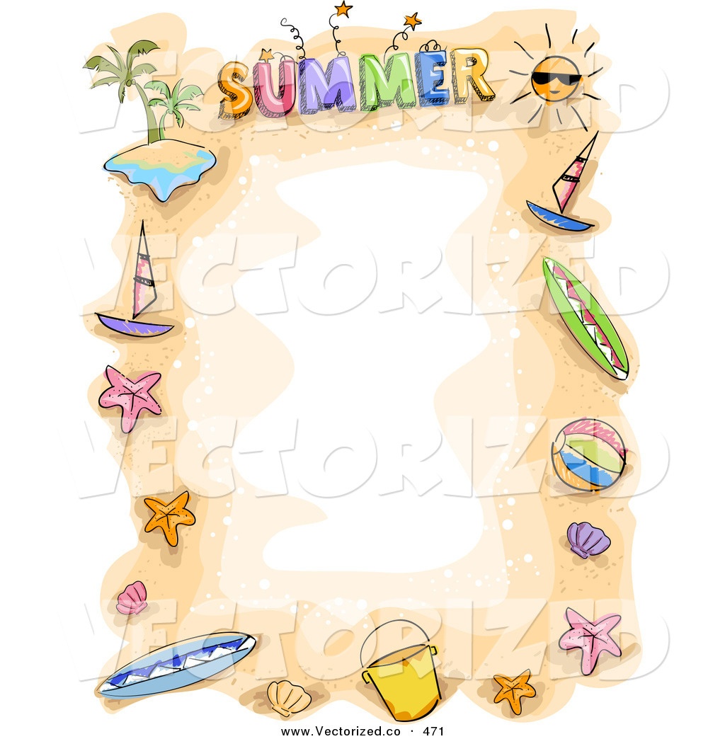 Design Summer Travel Poster Border Png Transparent Acuarela Free