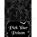Table Tent For The Halloween Table (Free Printable)   Free Printable Table Tents
