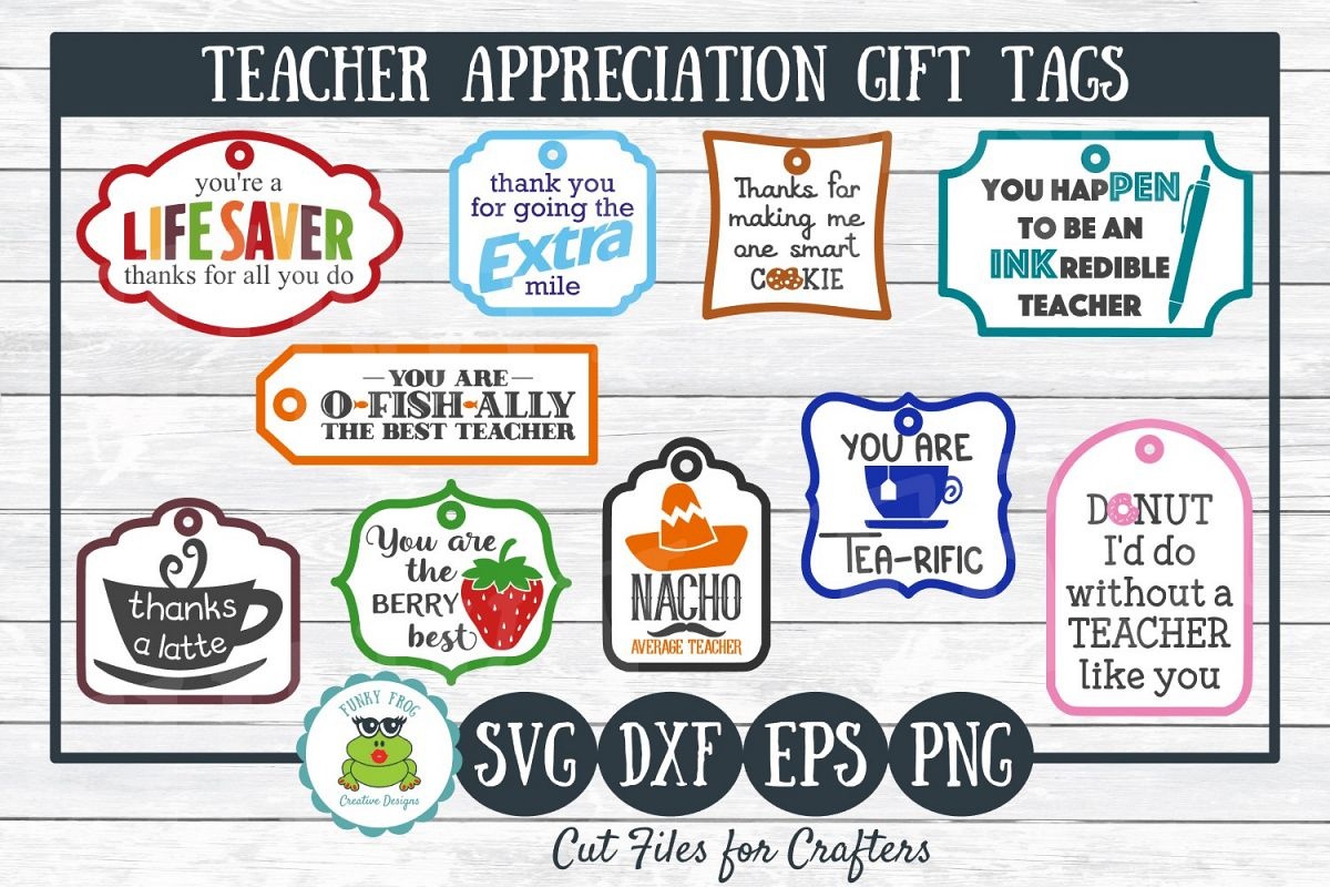 Teacher Appreciation Gift Tags-Print And Cut, Svg Cut Files - Free Printable Lifesaver Tags