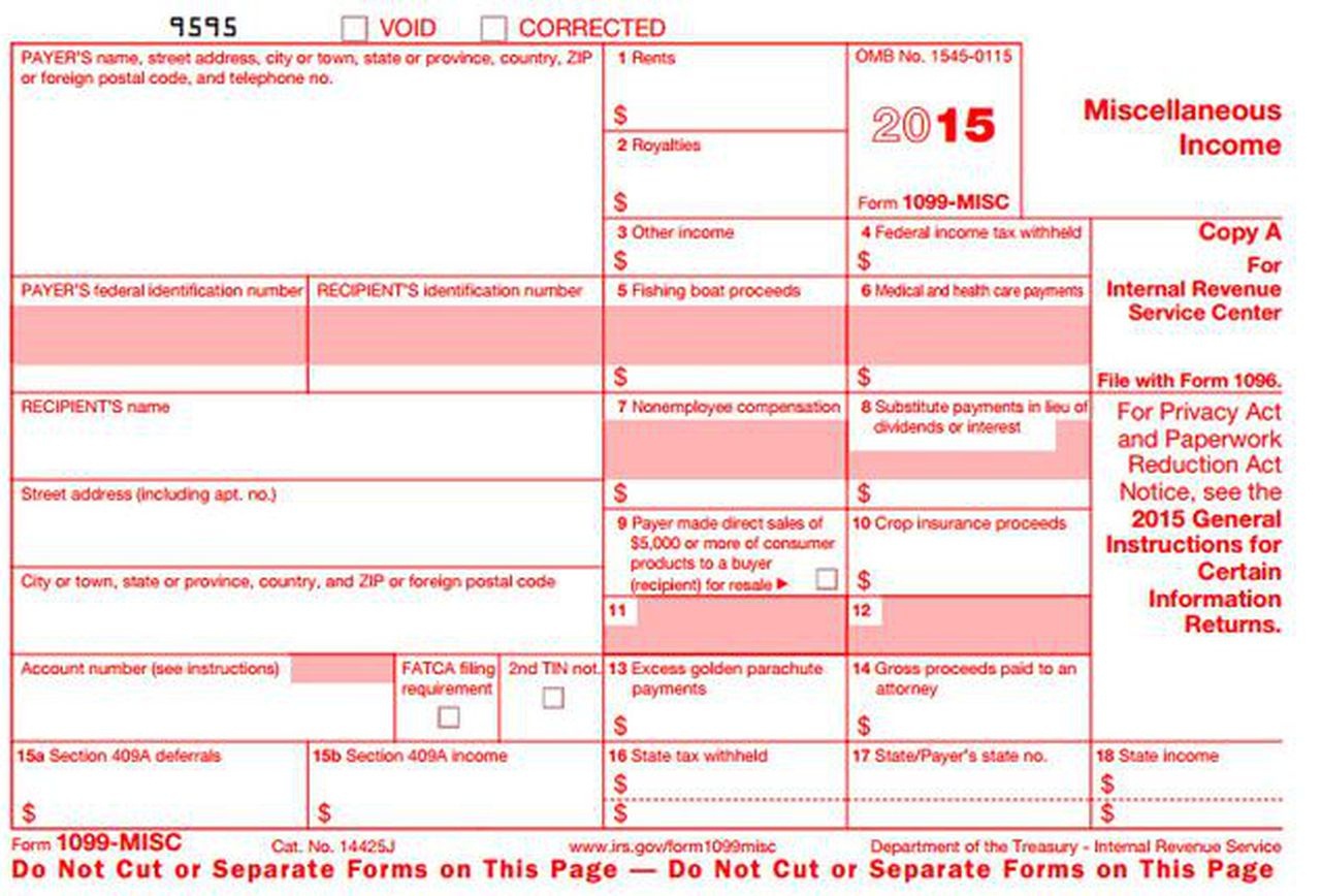 Ten Things You Should Know About Irs Form 1099 Before You File Your - Free Printable 1096 Form 2015