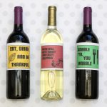 Thanksgiving Wine Labels + Free Printables   Free Printable Wine Labels