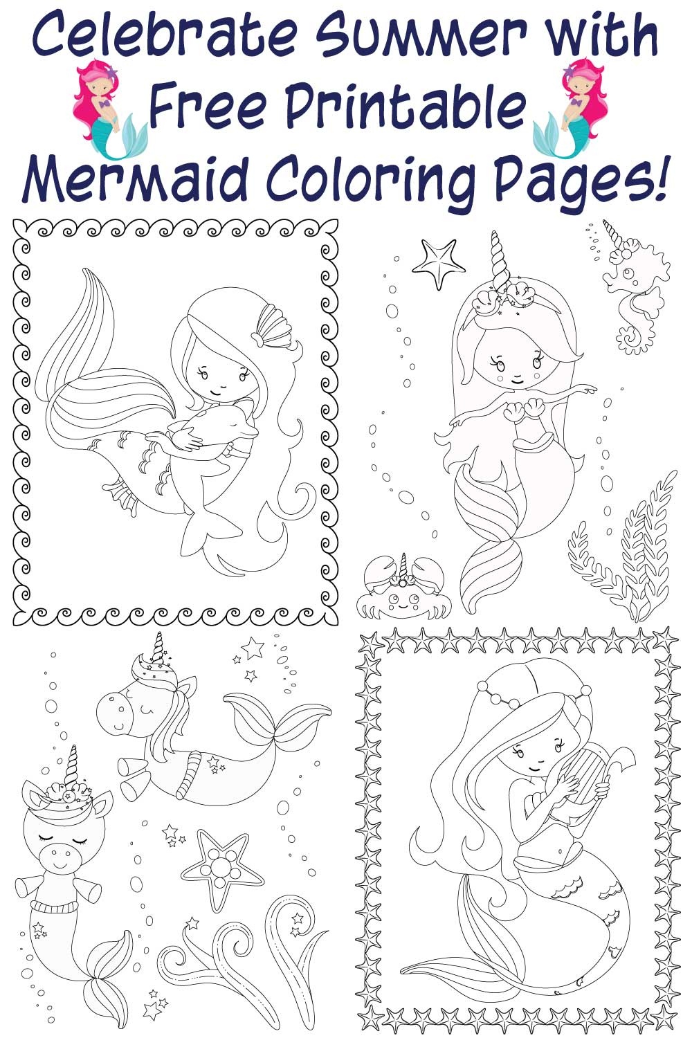 The Best Free Printable Mermaid Coloring Pages - The Artisan Life - Free Printable Pictures