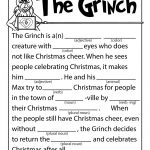 The Grinch Mad Lib | Holiday (C/g&a): Christmas Games/activities   Christmas Mad Libs Printable Free
